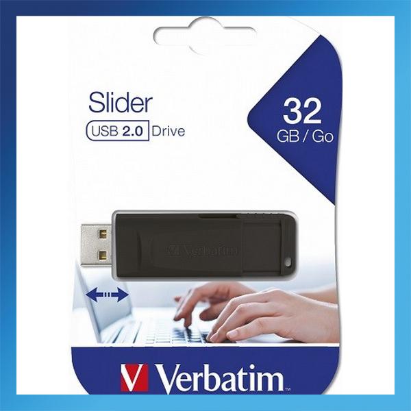 Pen Drive Verbatim Slider 32GB USB 2 0