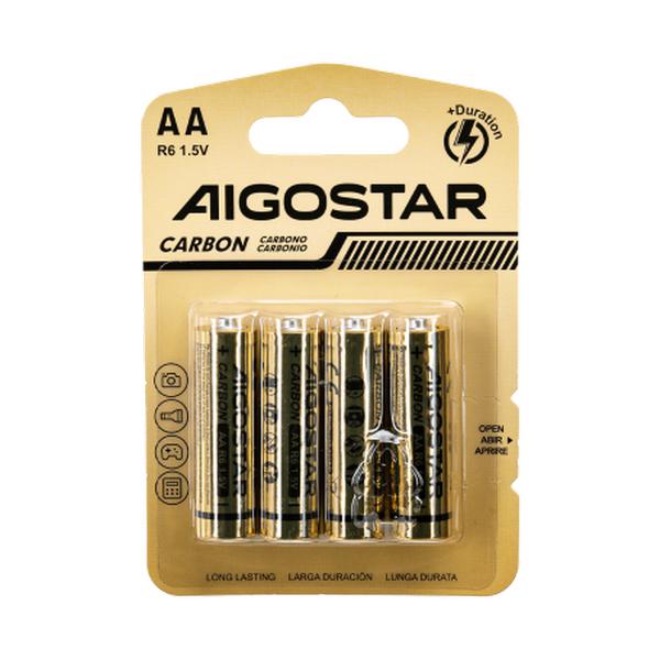 Batterie Aigostar Zinco Carbone AA LR6 1 5V Bliste