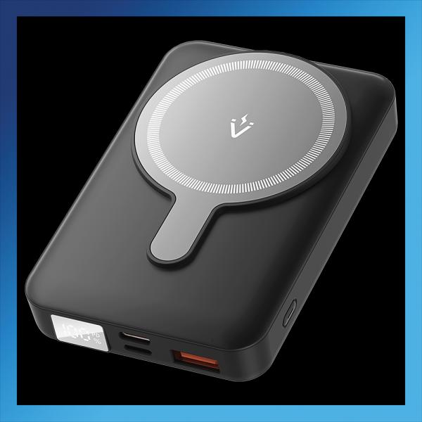 Power Bank Vention wireless 10000mAh USB-C Lightni Power Bank Vention wireless 10000mAh USB-C Lightni - immagine 1