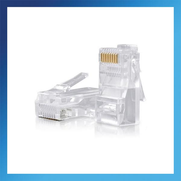 Connettori Vultech trasparenti passanti RJ-45 Cat5